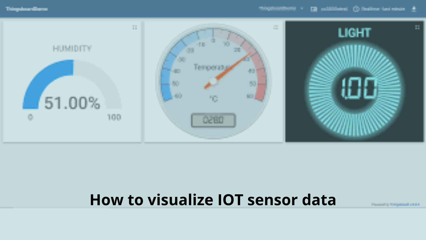 How to visualize IOT sensor data