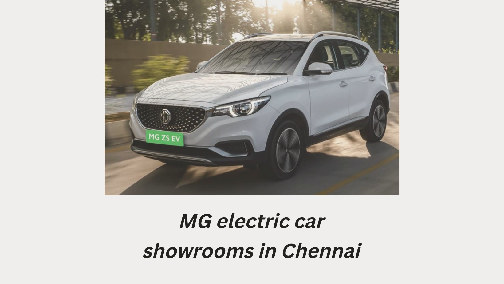 mg mini electric car price in chennai