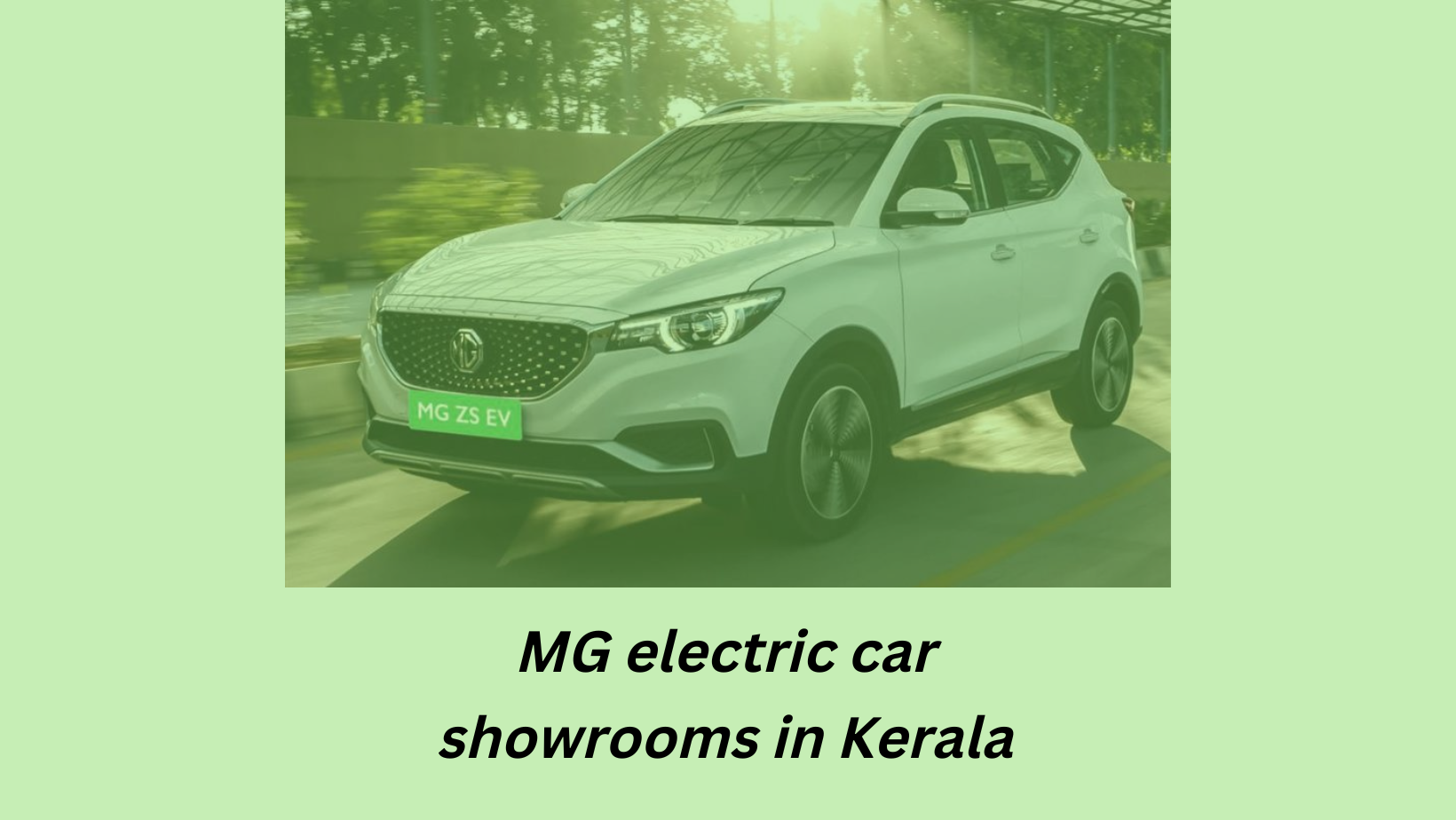 mg mini electric car price in kerala