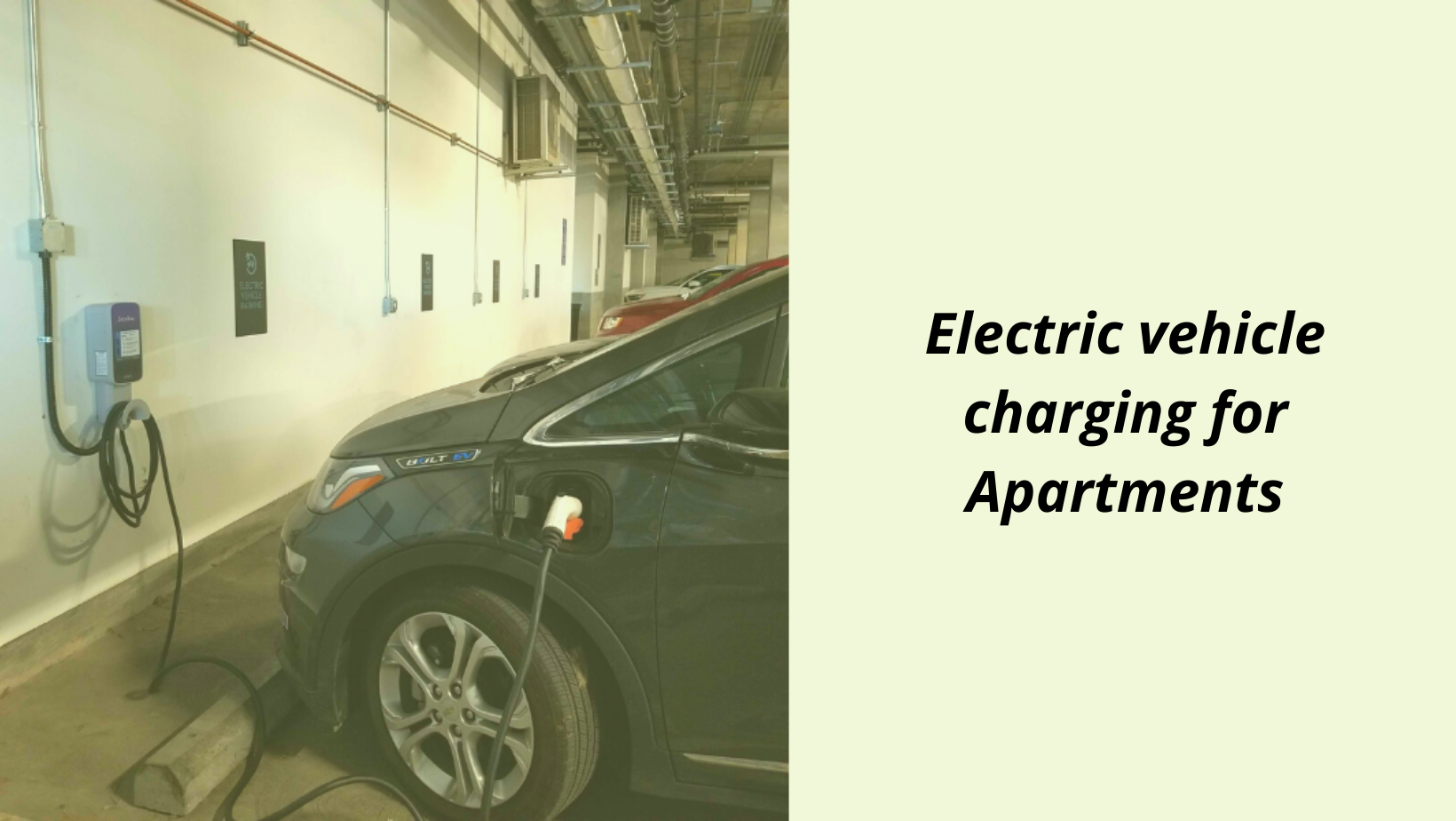 Electric vehicle charging for Apartments